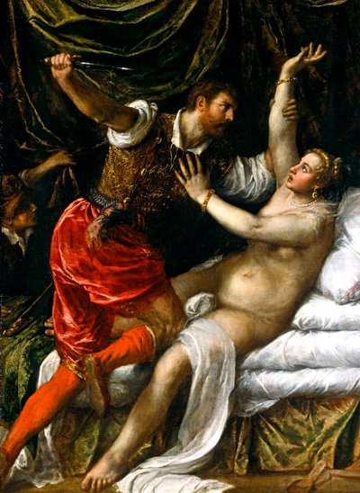 Tarquinius und Lucretia von Tiziano Vecelli